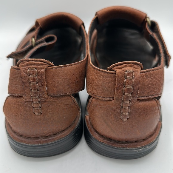 Rockport men’s brown leather fisherman sandals, size 9 main image 8